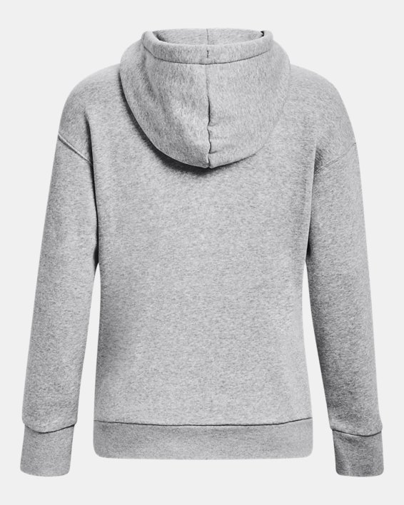 Sweat à capuche UA Essential Fleece pour femme, Gray, pdpMainDesktop image number 5